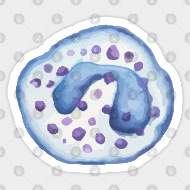 Basophil WBC white blood cell Sticker by labstud